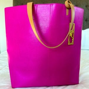 Victoria Secret Tote Bag Pink with VS Bling Hanger